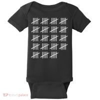 95 Years Old Tally Marks 95th Birthday Baby Bodysuit thumb 0