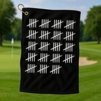 95 Years Old Tally Marks 95th Birthday Golf Towel thumb 1