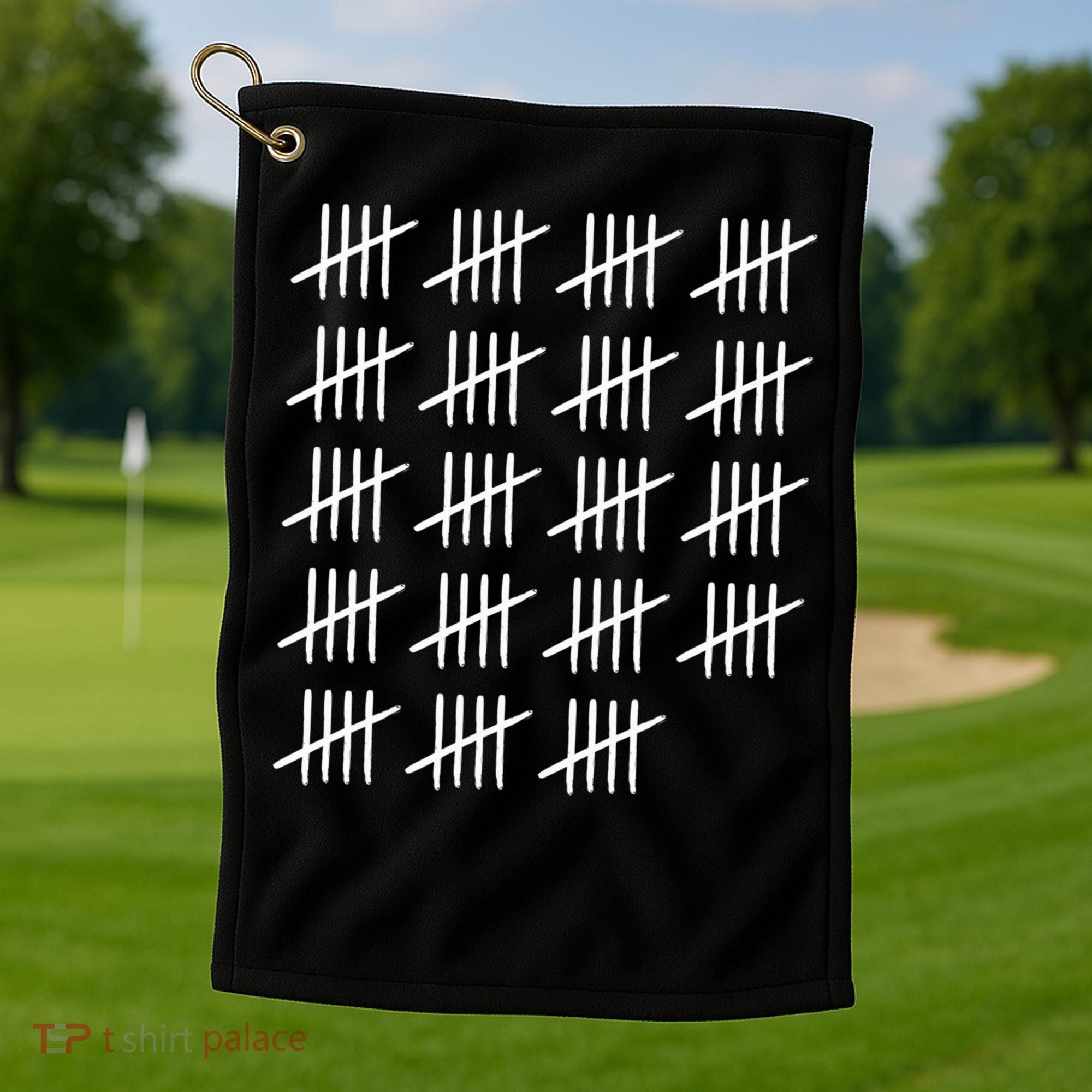 95 Years Old Tally Marks 95th Birthday Golf Towel