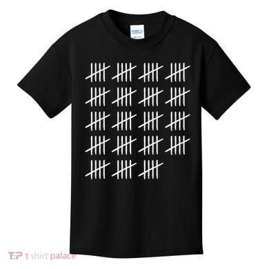 95 Years Old Tally Marks 95th Birthday Kids T-Shirt