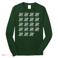 95 Years Old Tally Marks 95th Birthday Long Sleeve Shirt thumb 0