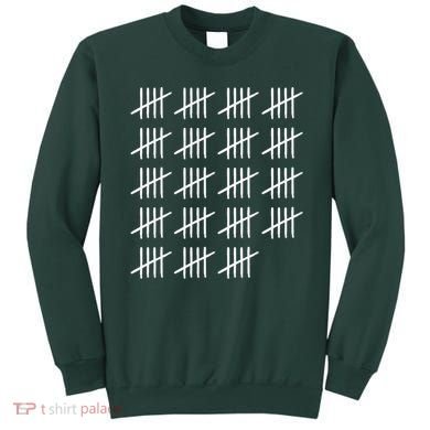 95 Years Old Tally Marks 95th Birthday Sweatshirt
