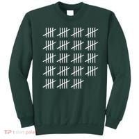 95 Years Old Tally Marks 95th Birthday Sweatshirt thumb 0