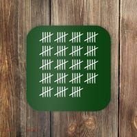 95 Years Old Tally Marks 95th Birthday Coaster thumb 0