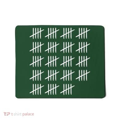 95 Years Old Tally Marks 95th Birthday Mousepad