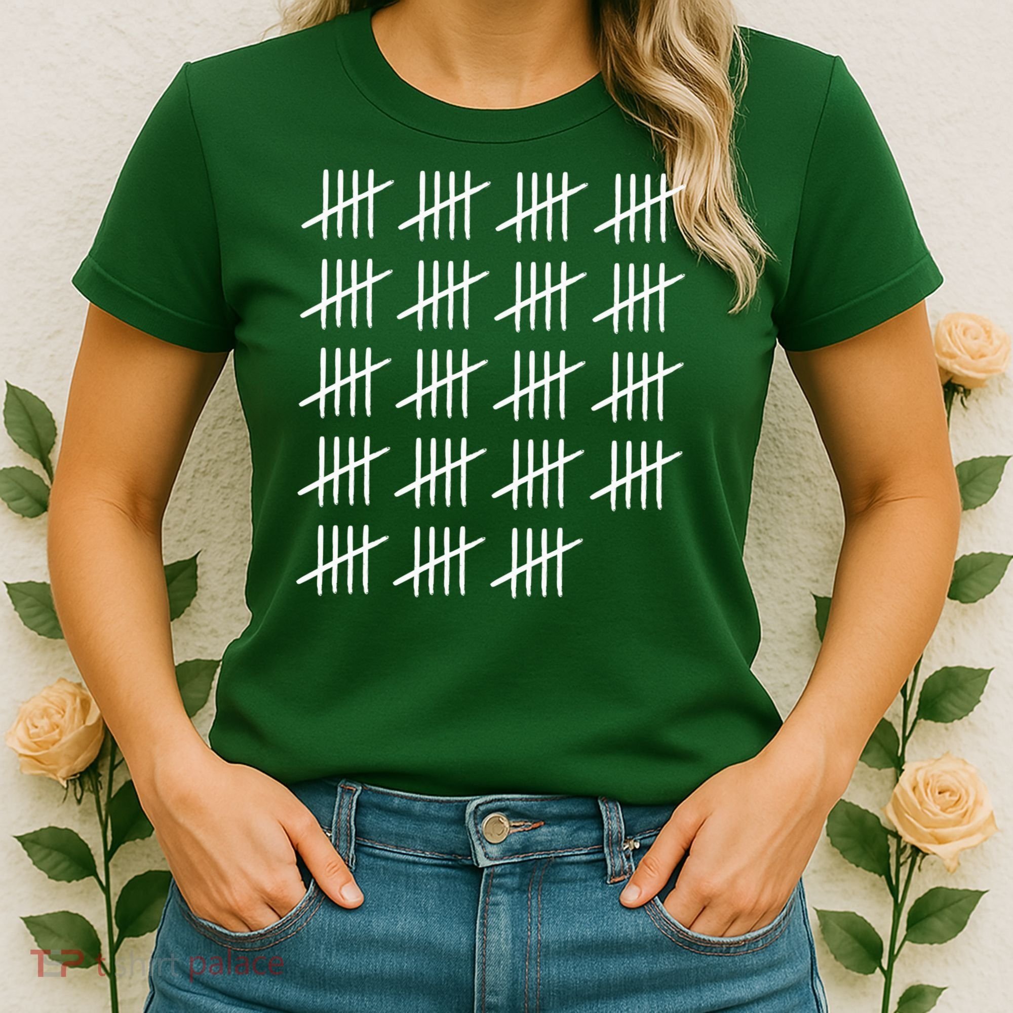 95 Years Old Tally Marks 95th Birthday Women's T-Shirt
