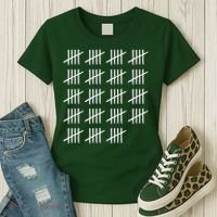 95 Years Old Tally Marks 95th Birthday Women's T-Shirt thumb 3