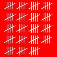 95 Years Old Tally Marks 95th Birthday Santa Hat thumb 1