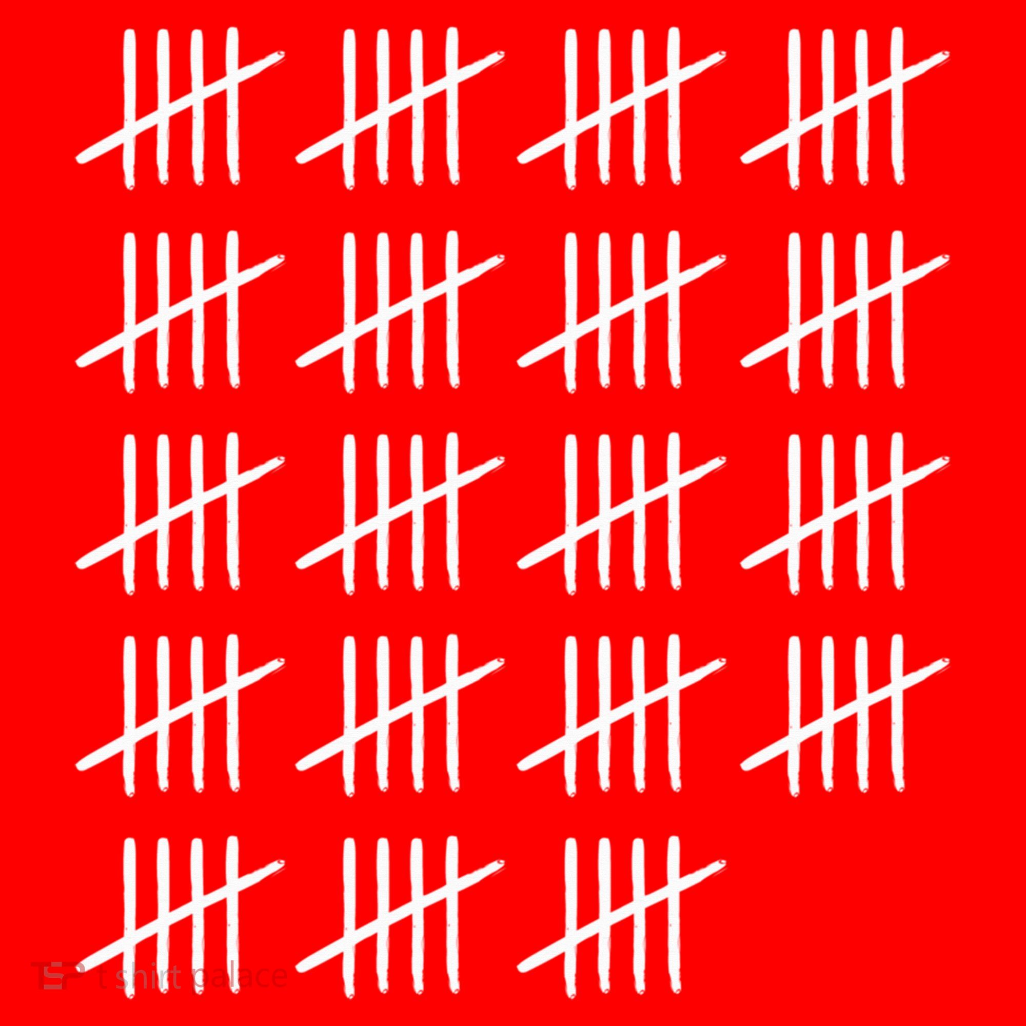 95 Years Old Tally Marks 95th Birthday Santa Hat