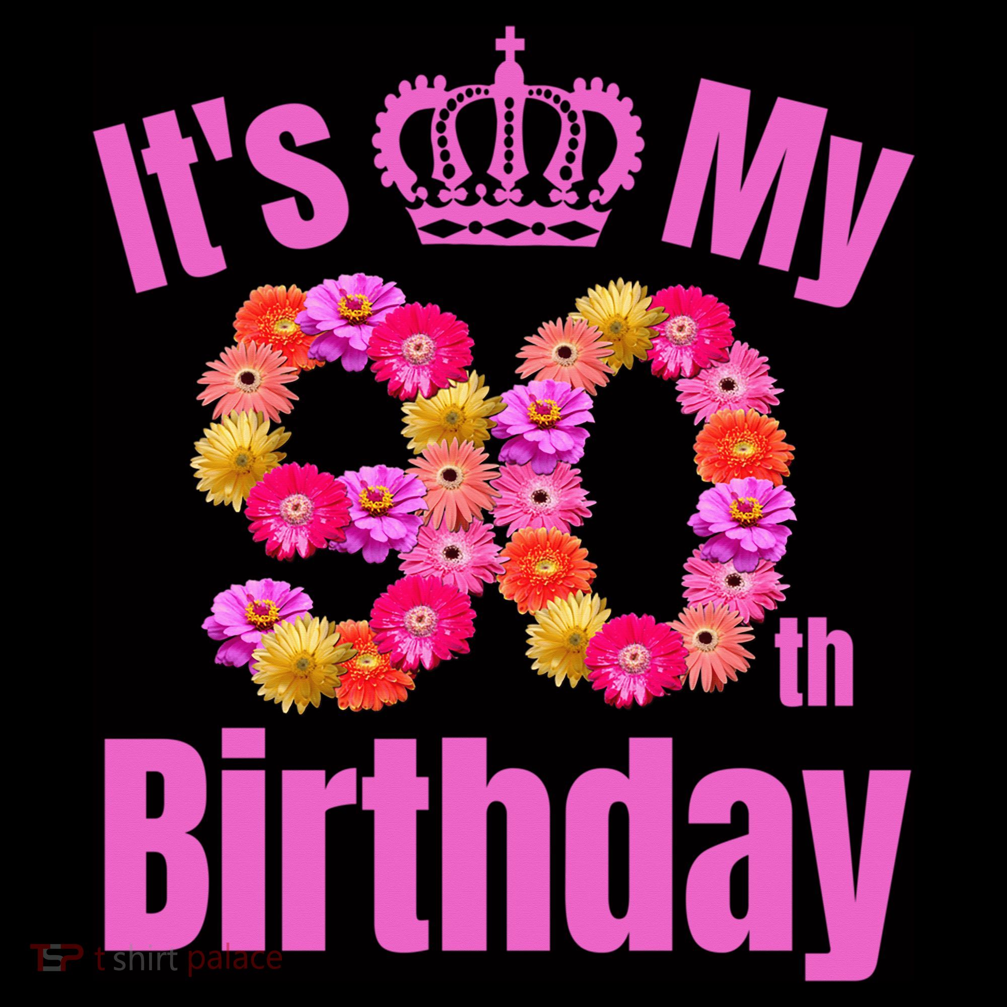 90 Year Old Birthday Flower Birthday Its My 90th Birthday Stripe Pom Pom Beanie