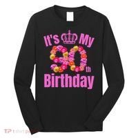 90 Year Old Birthday Flower Birthday Its My 90th Birthday Long Sleeve Shirt thumb 0