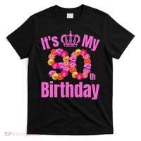 90 Year Old Birthday Flower Birthday Its My 90th Birthday T-Shirt thumb 0