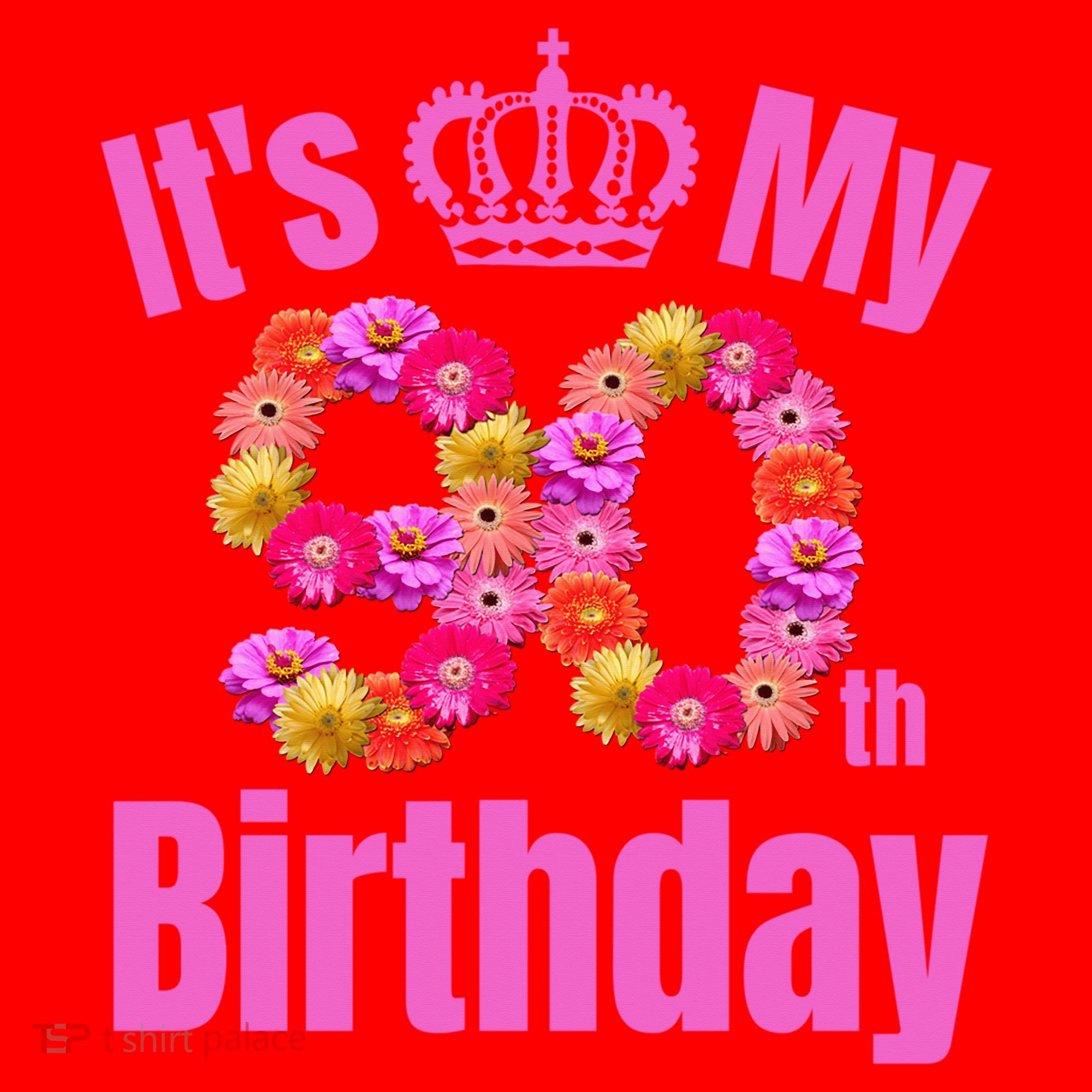 90 Year Old Birthday Flower Birthday Its My 90th Birthday Santa Hat