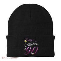 90 Year Old Sassy & Fabulous Floral 1935 90th Birthday Beanie thumb 0