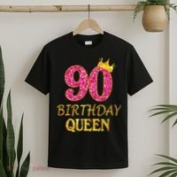 90 Years Old Birthday Queen  Shirt 90th Birthday Pink T-Shirt thumb 2