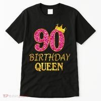90 Years Old Birthday Queen  Shirt 90th Birthday Pink Tall T-Shirt thumb 0