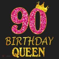 90 Years Old Birthday Queen  Shirt 90th Birthday Pink 15oz Campfire Ceramic Mug thumb 2