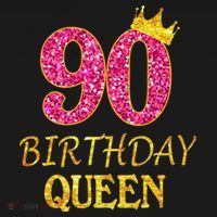 90 Years Old Birthday Queen  Shirt 90th Birthday Pink Women's Tank Top thumb 5