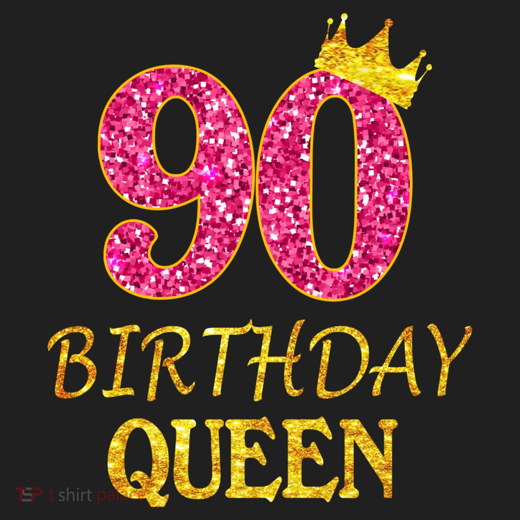 90 Years Old Birthday Queen  Shirt 90th Birthday Pink Sport-Tek Posi-UV Pro Polo