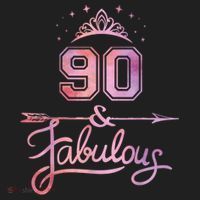 90 Years Old And Fabulous Happy 90th Birthday Women's Sweatshirt thumb 2