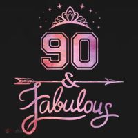 90 Years Old And Fabulous Happy 90th Birthday Coaster thumb 2