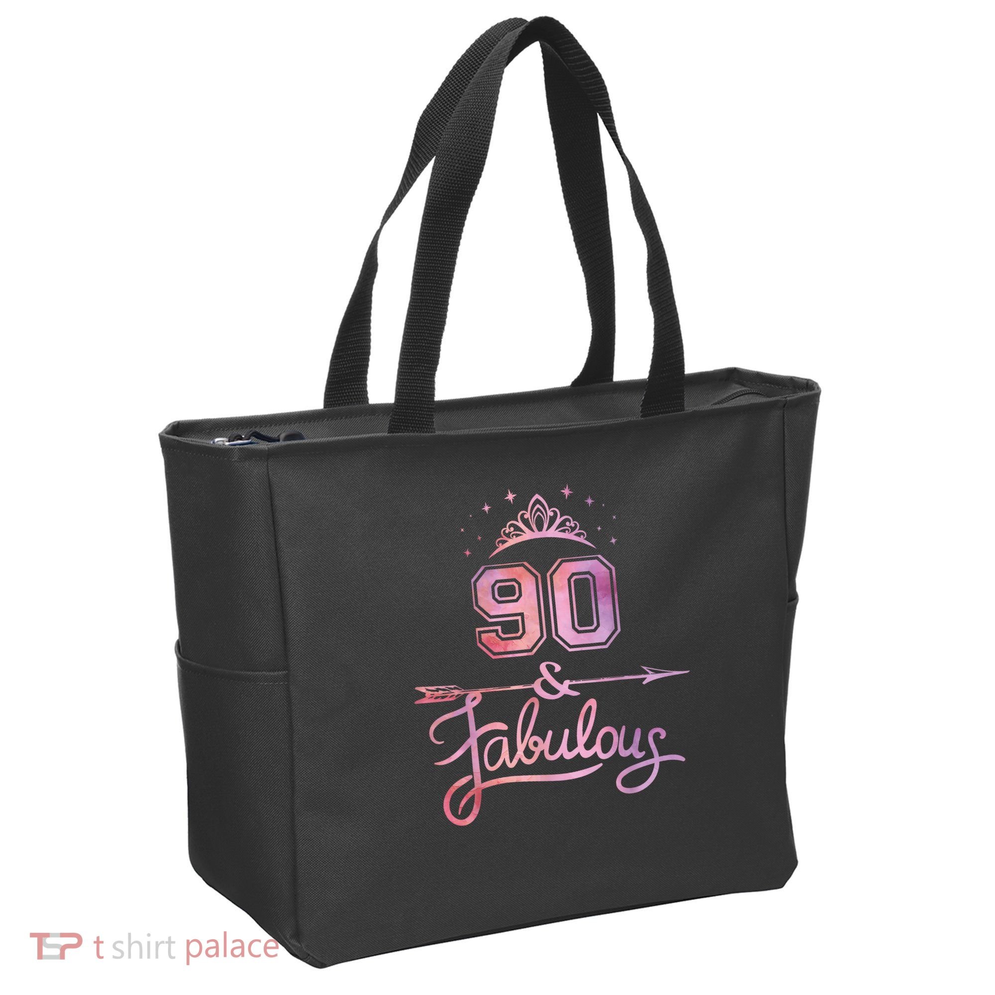 90 Years Old And Fabulous Happy 90th Birthday Tote Bag