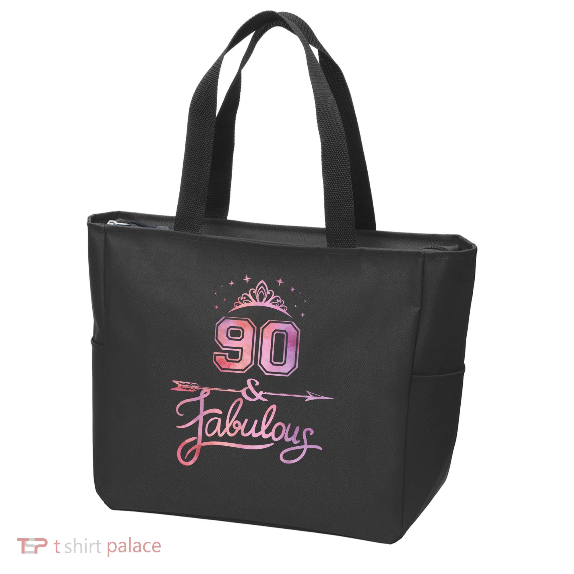 90 Years Old And Fabulous Happy 90th Birthday Tote Bag
