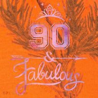 90 Years Old And Fabulous Happy 90th Birthday Kati Licensed 12" Camo Cuffed Beanie thumb 2