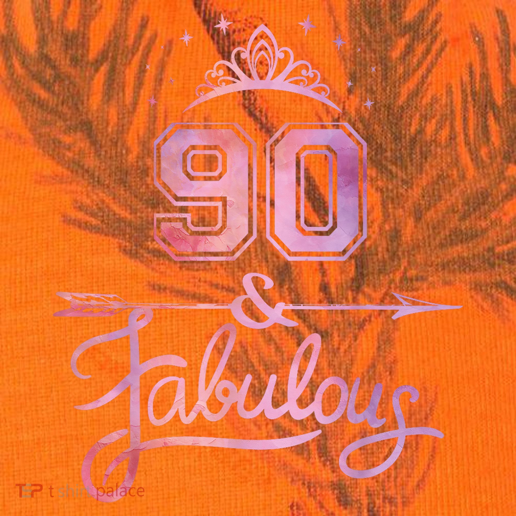 90 Years Old And Fabulous Happy 90th Birthday Kati Licensed 12" Camo Cuffed Beanie