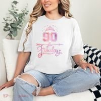 90 Years Old And Fabulous Happy 90th Birthday Comfort Colors T-Shirt thumb 2