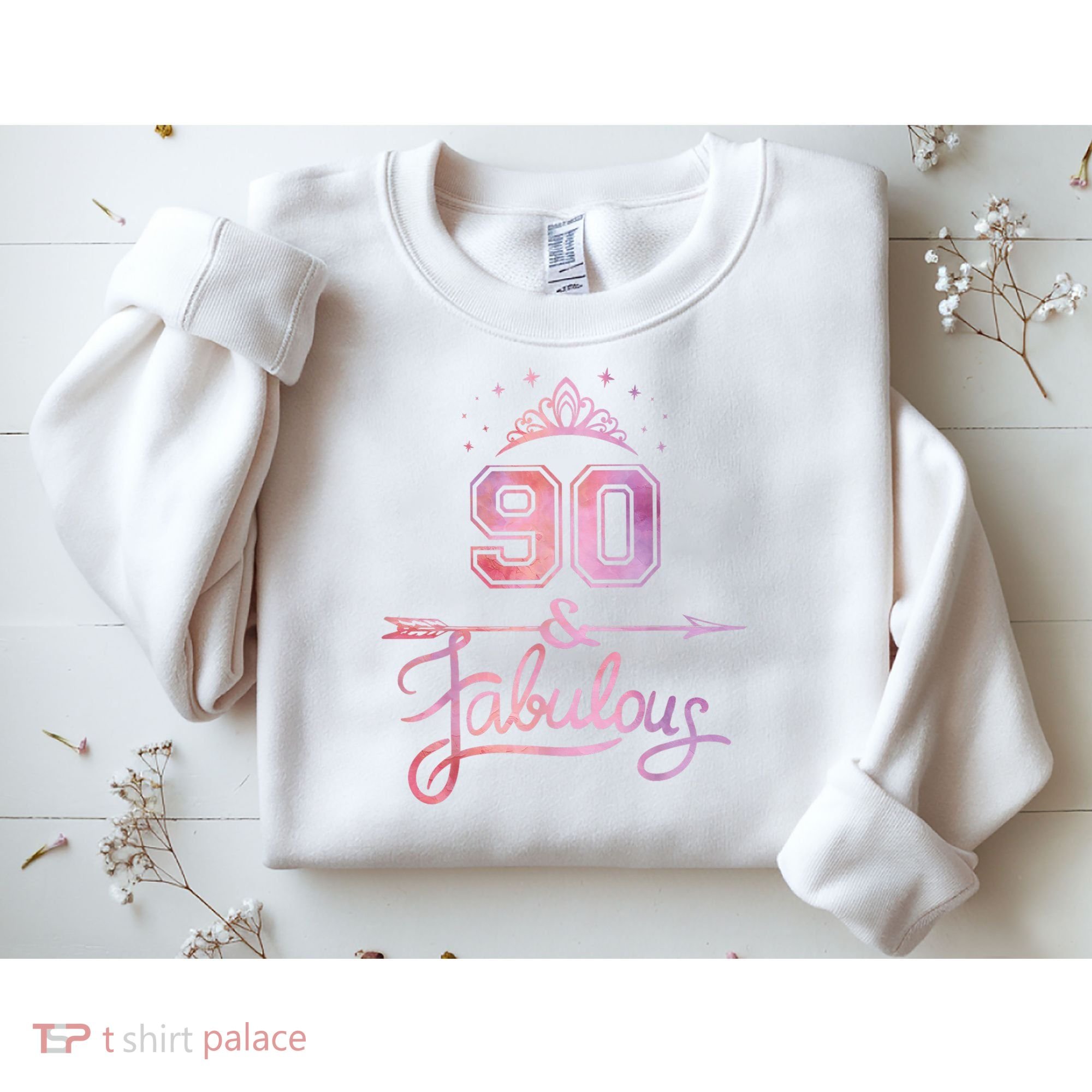 90 Years Old And Fabulous Happy 90th Birthday Sweatshirt