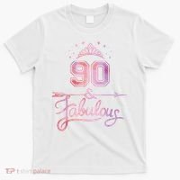 90 Years Old And Fabulous Happy 90th Birthday T-Shirt thumb 0