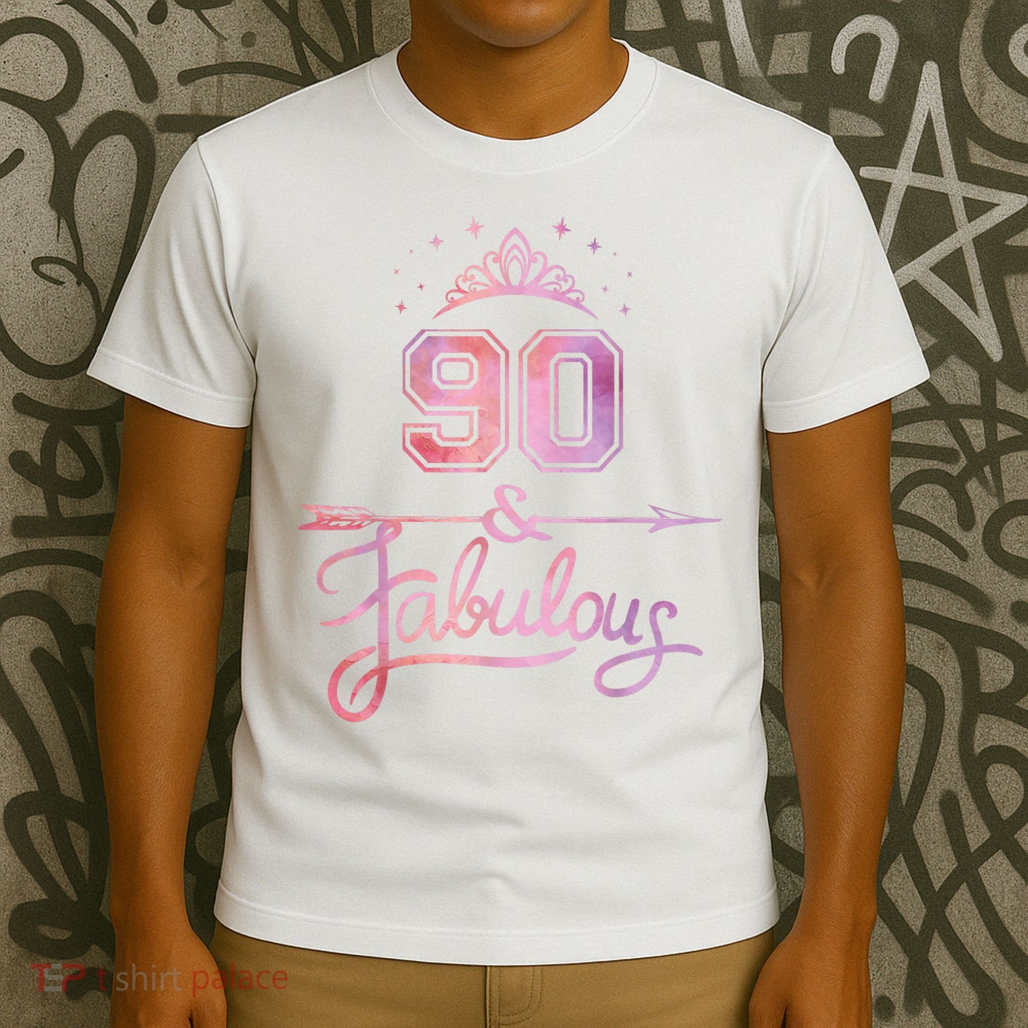 90 Years Old And Fabulous Happy 90th Birthday T-Shirt