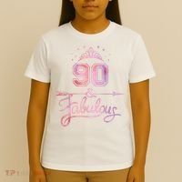 90 Years Old And Fabulous Happy 90th Birthday T-Shirt thumb 4