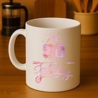 90 Years Old And Fabulous Happy 90th Birthday Coffee Mug thumb 4