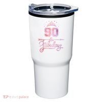 90 Years Old And Fabulous Happy 90th Birthday Tumbler thumb 0