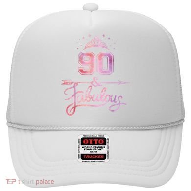 90 Years Old And Fabulous Happy 90th Birthday Hat