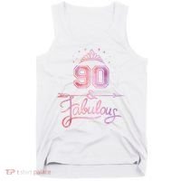 90 Years Old And Fabulous Happy 90th Birthday Tank Top thumb 0