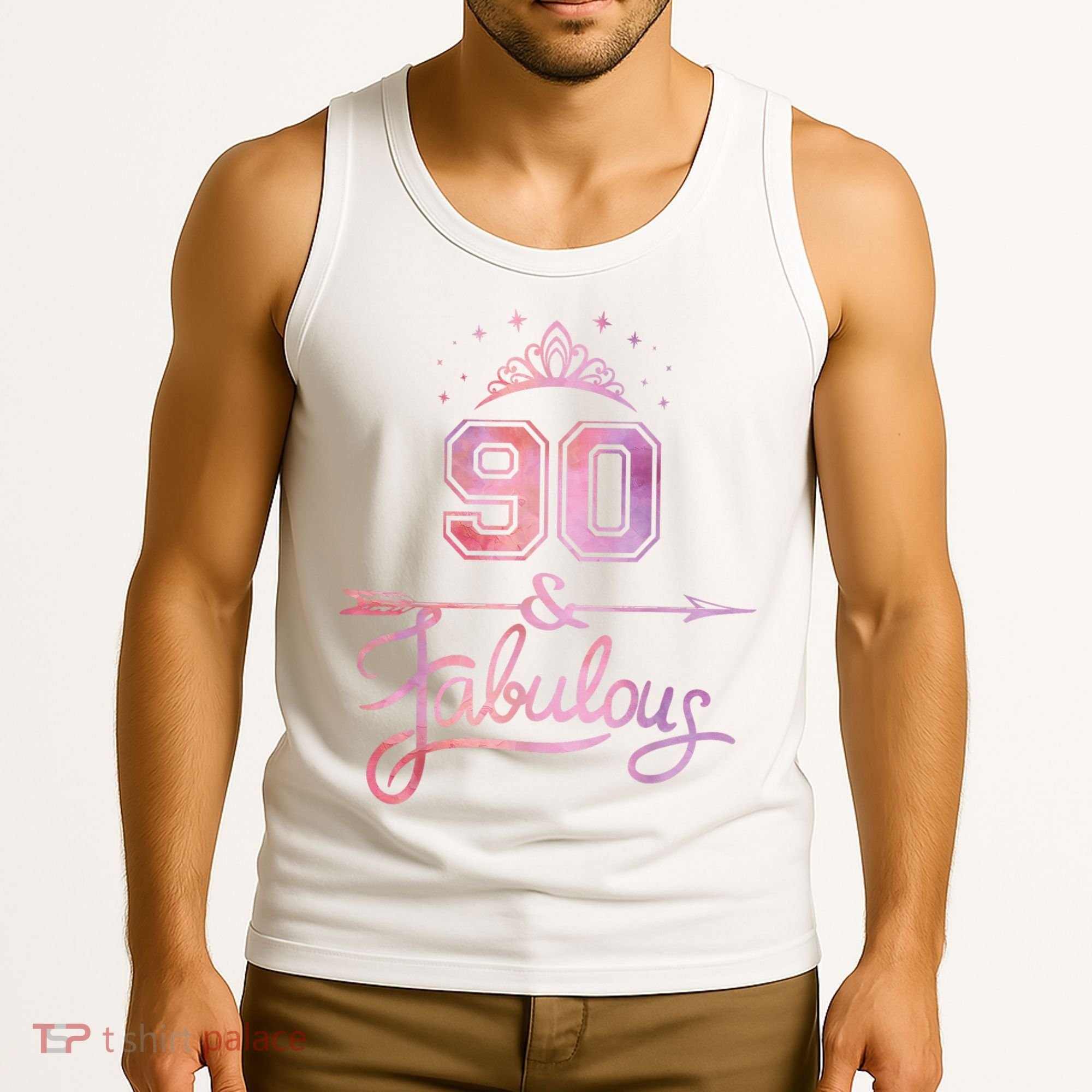 90 Years Old And Fabulous Happy 90th Birthday Tank Top