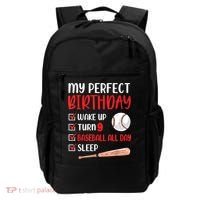9 Year Old Baseball Birthday Party 9th Boy Nine Player Backpack thumb 0