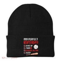9 Year Old Baseball Birthday Party 9th Boy Nine Player Beanie thumb 0