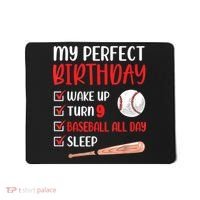9 Year Old Baseball Birthday Party 9th Boy Nine Player Mousepad thumb 0