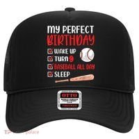 9 Year Old Baseball Birthday Party 9th Boy Nine Player Hat thumb 0