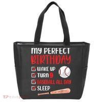 9 Year Old Baseball Birthday Party 9th Boy Nine Player Tote Bag thumb 0