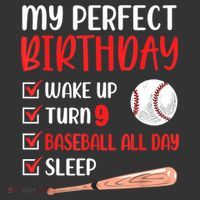 9 Year Old Baseball Birthday Party 9th Boy Nine Player Ornament thumb 1