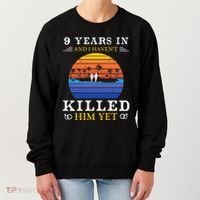 9 Years Wedding Anniversary Gift Idea For Her Funny Wife Women's Sweatshirt thumb 0