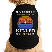 9 Years Wedding Anniversary Gift Idea For Her Funny Wife Doggie Tank thumb 0