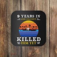 9 Years Wedding Anniversary Gift Idea For Her Funny Wife Coaster thumb 0