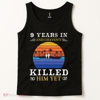 9 Years Wedding Anniversary Gift Idea For Her Funny Wife Tank Top thumb 2