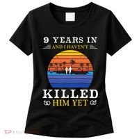 9 Years Wedding Anniversary Gift Idea For Her Funny Wife Women's T-Shirt thumb 0